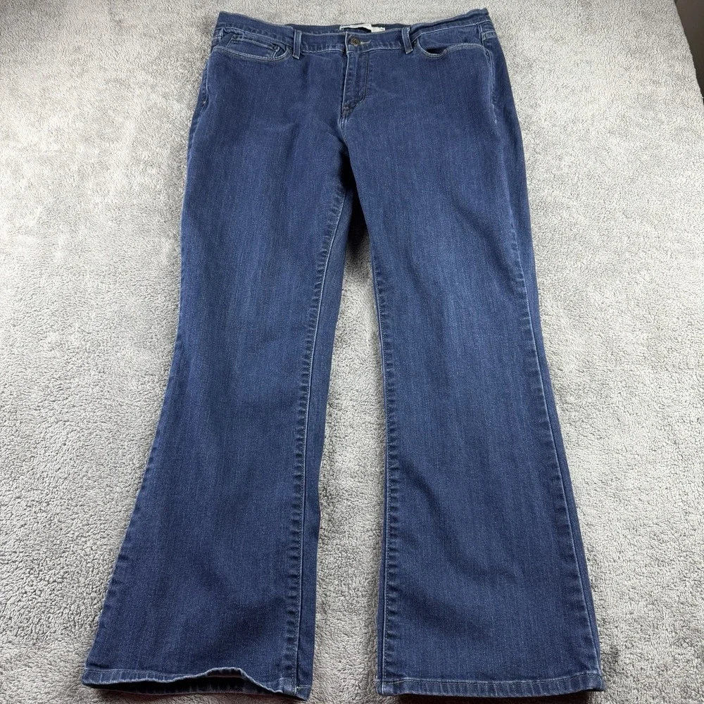 Levis 515 Bootcut Jeans Womens 16  Blue‎ Mid Rise